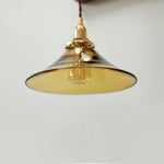 Amber Glass Pendant Light - Lamp Outdoor