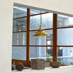 Amber Glass Pendant Light - Lamp Outdoor