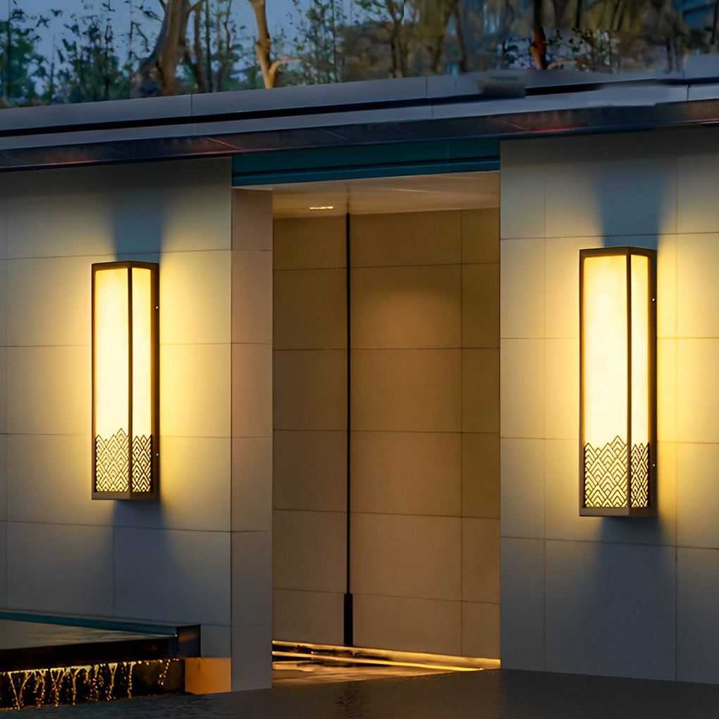 Vintage Waterproof Stainless Steel Brown Wall Lamp Exterior Lights - Lamp Outdoor