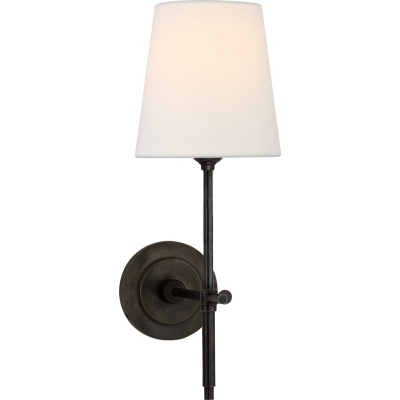 Theodore Wall Lamp Brass Fabric - Lamp Outdoor