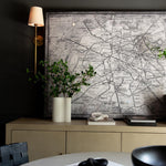 Theodore Wall Lamp Brass Fabric - Lamp Outdoor