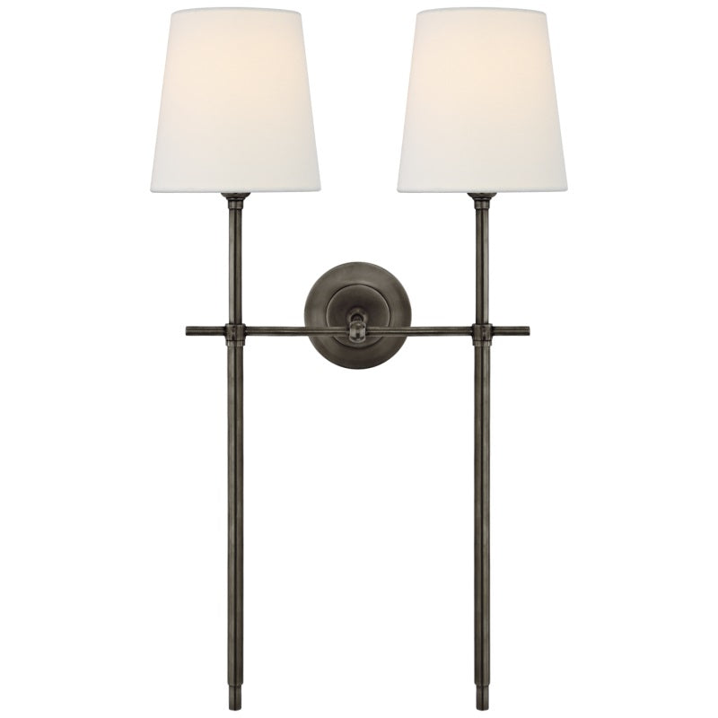 Theodore Wall Lamp Brass Fabric - Lamp Outdoor