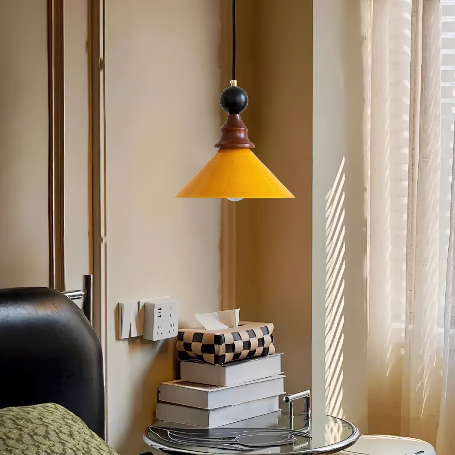 Brysonl Farmhouse Wood Pendant Light