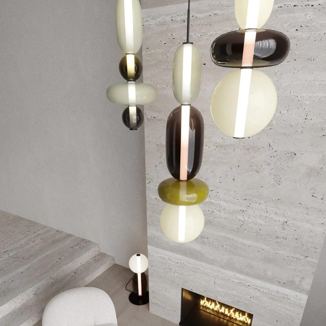 Candied Glass Combo Pendant Light - Lamp Outdoor