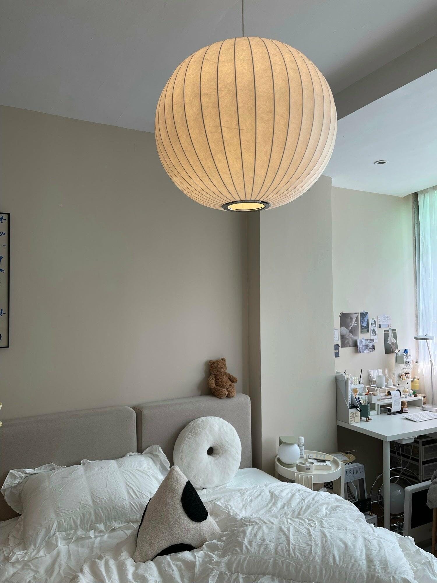 Bubble Mulberry Silk Pendant Lamp - Lamp Outdoor