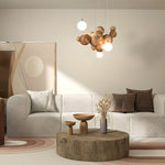 Bubble Wood Balls Chandelier - Lamp Outdoor