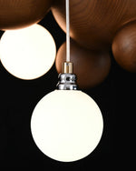 Bubble Wood Balls Chandelier - Lamp Outdoor