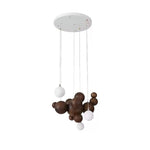 Bubble Wood Balls Chandelier - Lamp Outdoor