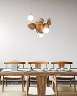 Bubble Wood Balls Chandelier - Lamp Outdoor