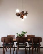 Bubble Wood Balls Chandelier - Lamp Outdoor