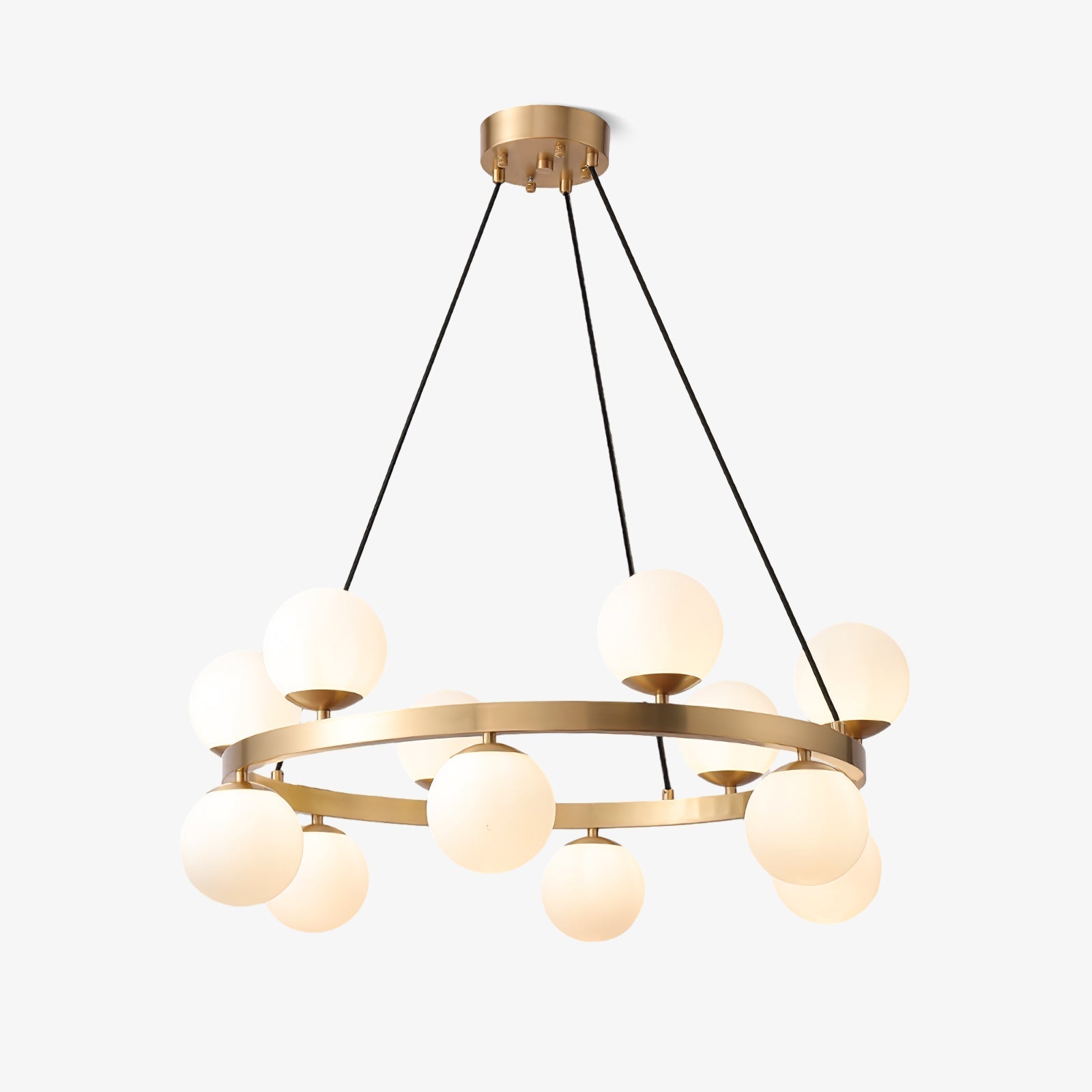 Bubbles Brass Ring Chandelier - Lamp Outdoor