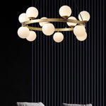 Bubbles Brass Ring Chandelier - Lamp Outdoor