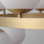 Bubbles Brass Ring Chandelier - Lamp Outdoor