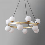 Bubbles Brass Ring Chandelier - Lamp Outdoor