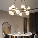Bubbles Brass Ring Chandelier - Lamp Outdoor