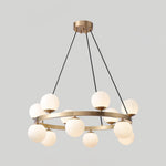 Bubbles Brass Ring Chandelier - Lamp Outdoor
