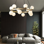 Bubbles Brass Ring Chandelier - Lamp Outdoor