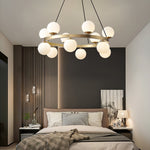 Bubbles Brass Ring Chandelier - Lamp Outdoor
