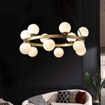 Bubbles Brass Ring Chandelier - Lamp Outdoor