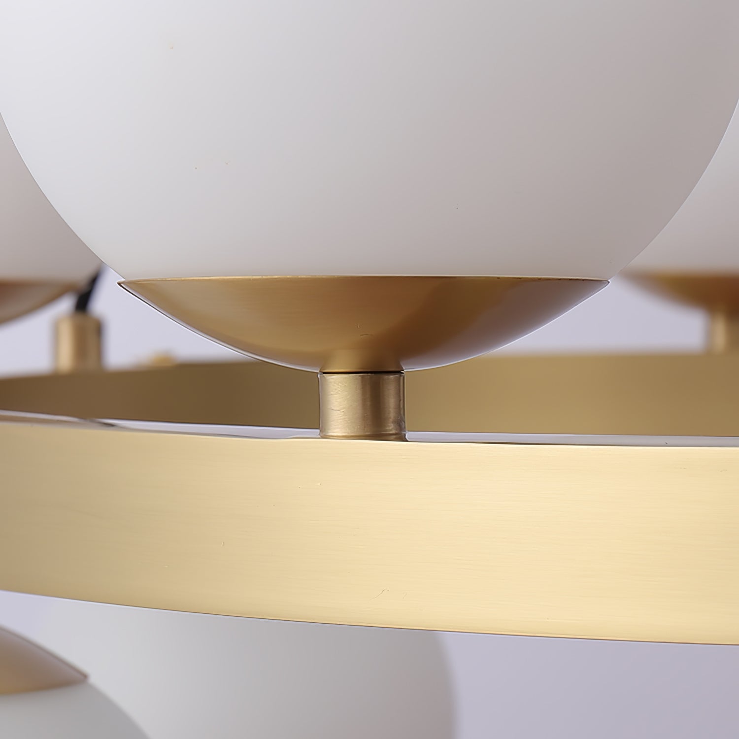 Bubbles Brass Ring Chandelier - Lamp Outdoor