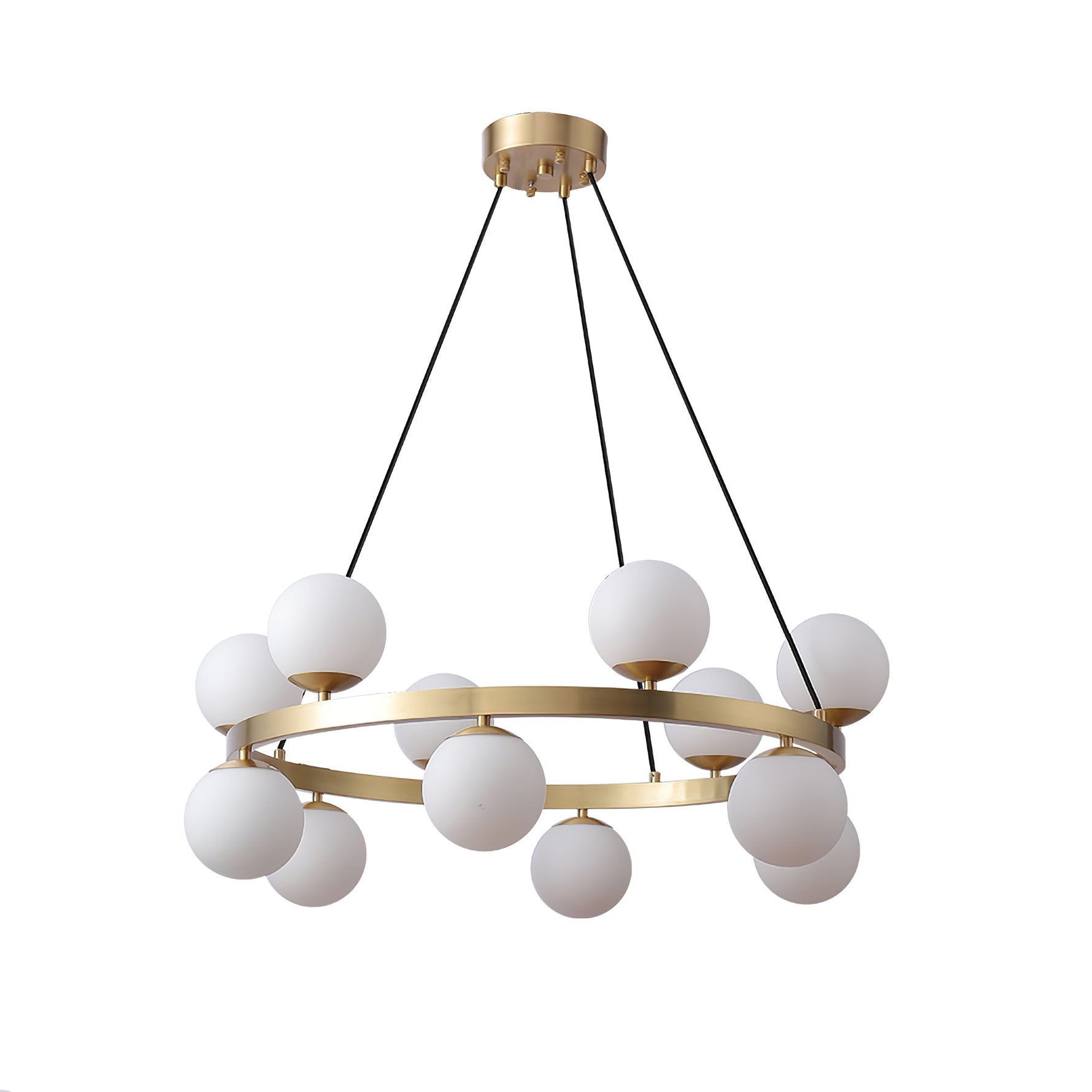 Bubbles Brass Ring Chandelier - Lamp Outdoor