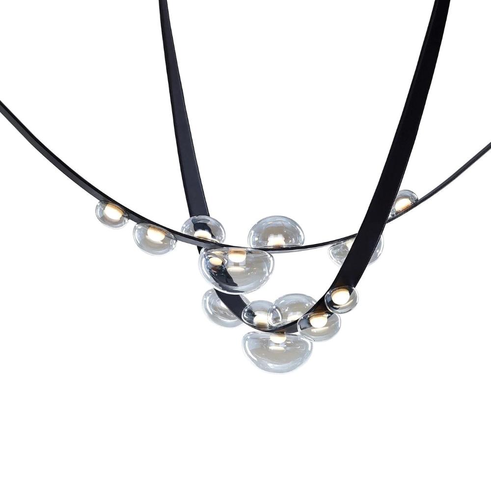 Bubbles Modern Leather Chandelier