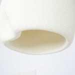 Solara Pendant Lamp Plaster Rounded Dome Wabi Sabi - Letslighting
