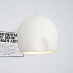 Solara Pendant Lamp Plaster Rounded Dome Wabi Sabi - Letslighting
