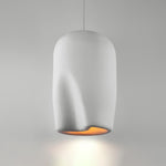Solara Pendant Lamp Plaster Rounded Dome Wabi Sabi - Letslighting