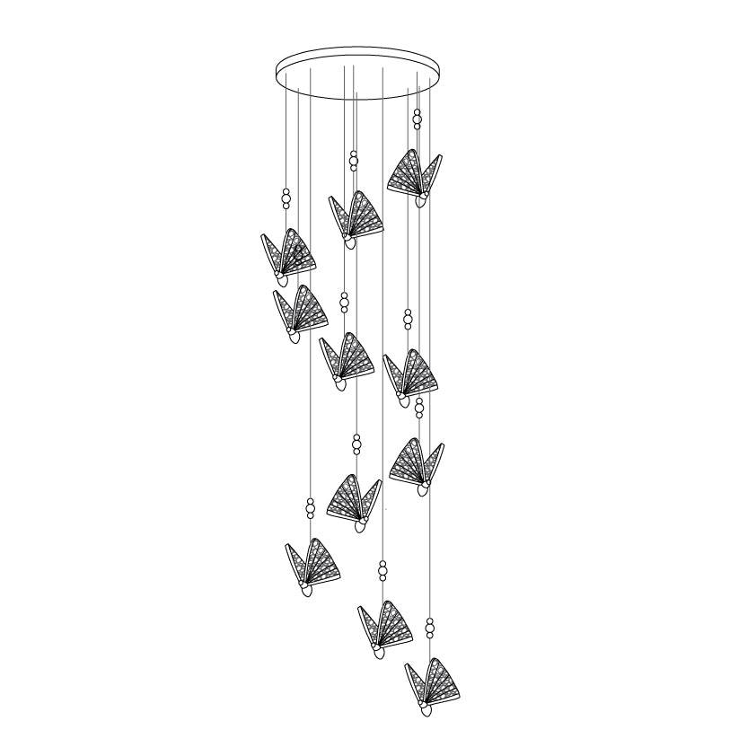 Butterfly Pendant Light - Lamp Outdoor