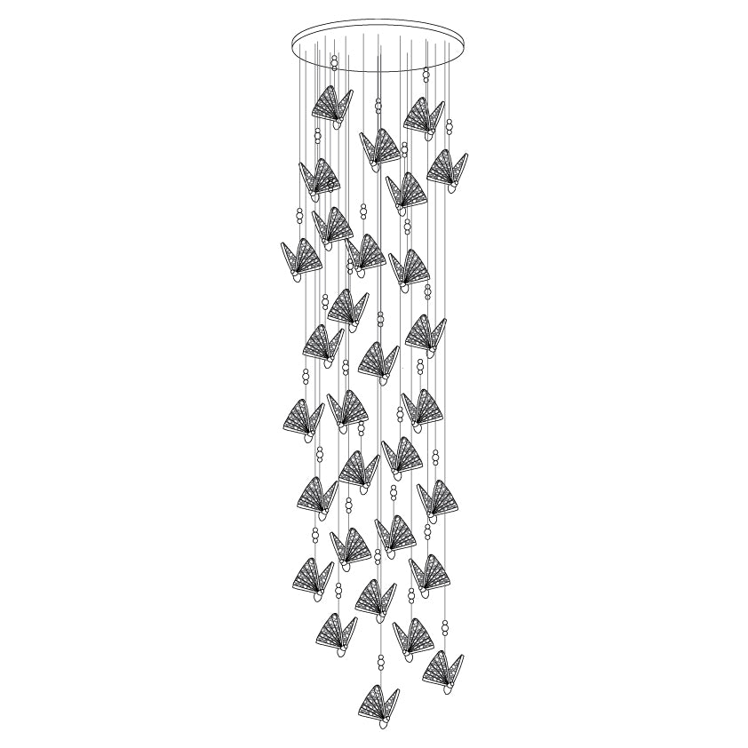 Butterfly Pendant Light - Lamp Outdoor