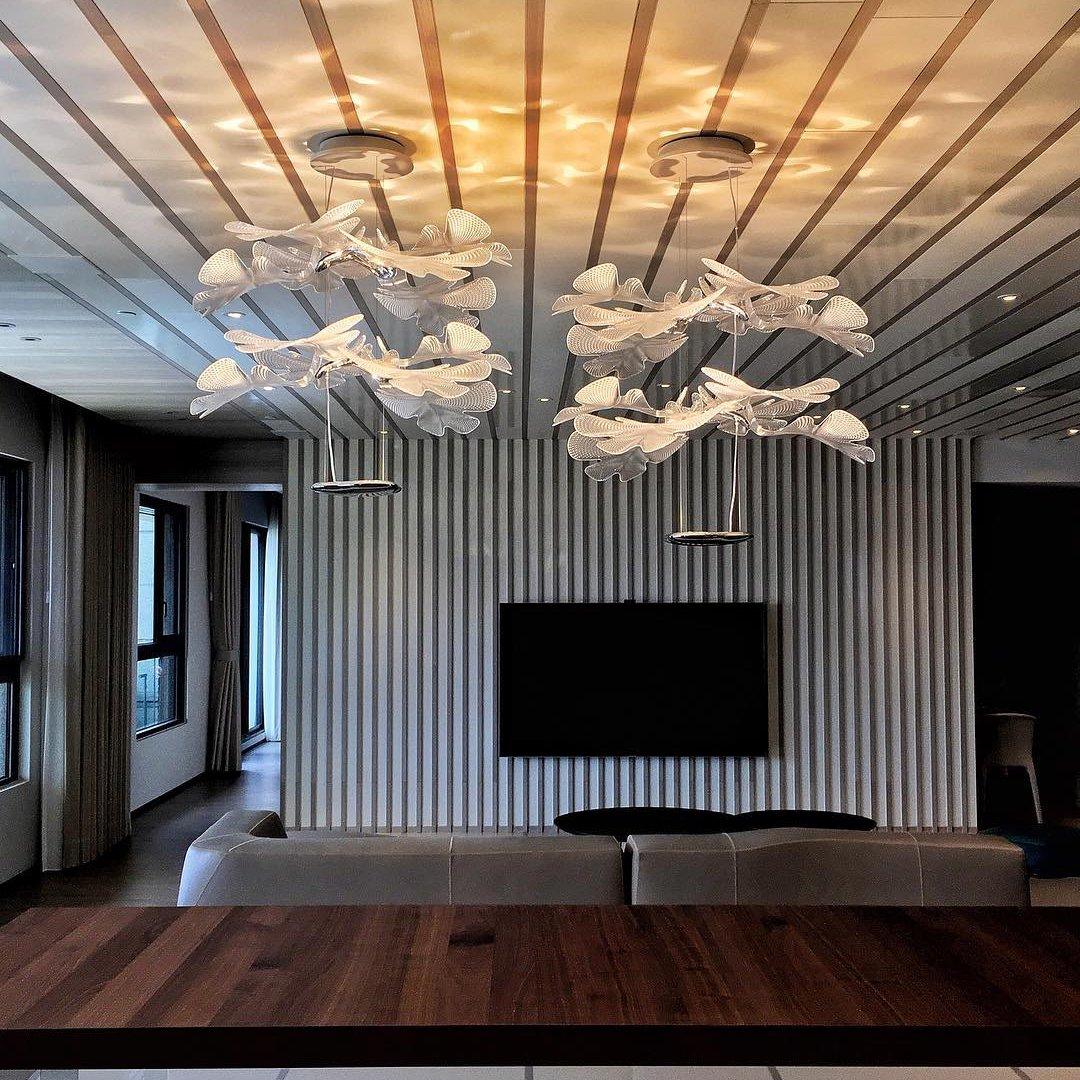 Solara Chandelier Suspension Clear Leaf - Letslighting