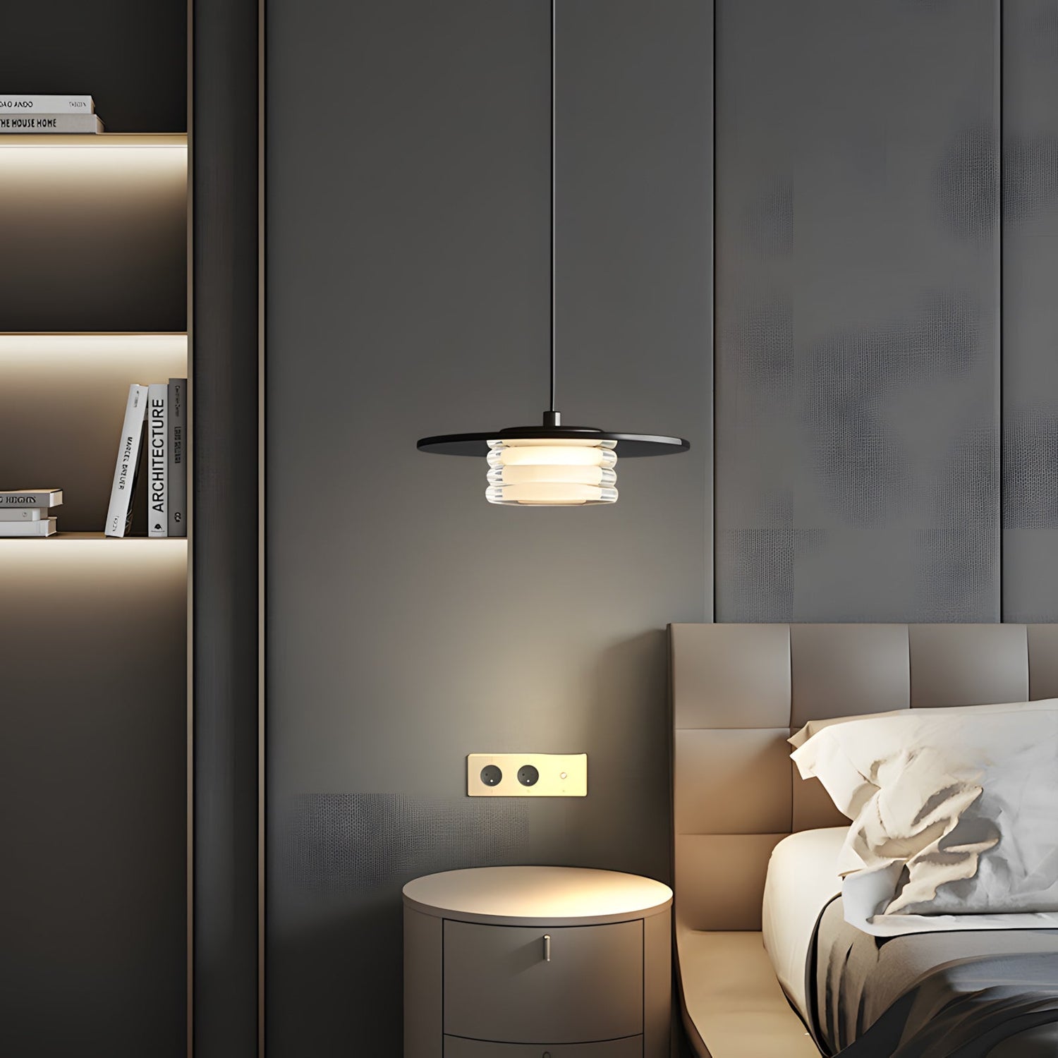 Cairn Modern Brass Pendant Light