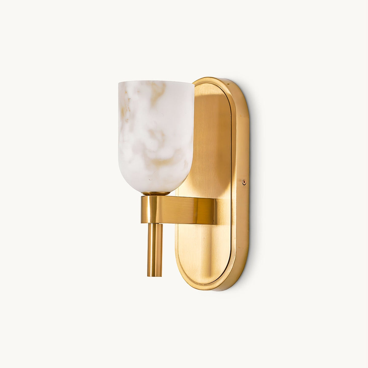 Caldwell Alabaster Brass Wall Sconce