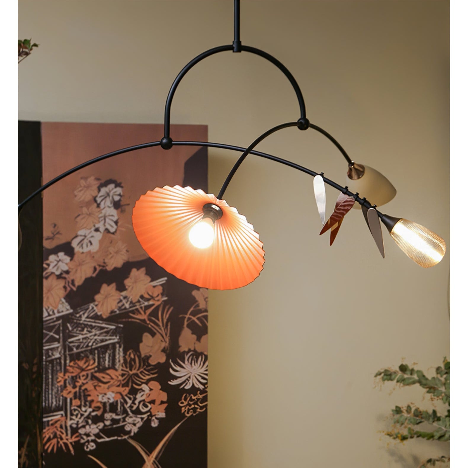 FloraCurv Glass Artisan Pendant Light - Lamp Outdoor