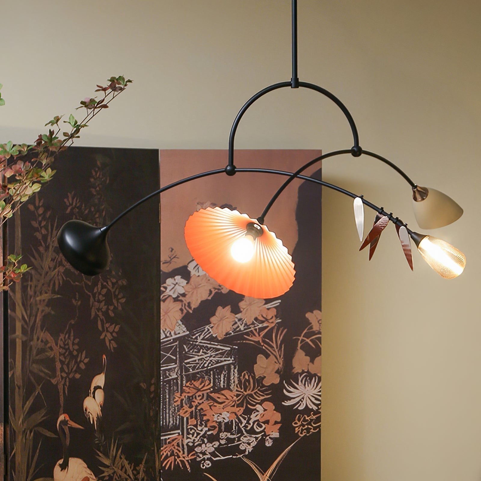FloraCurv Glass Artisan Pendant Light - Lamp Outdoor
