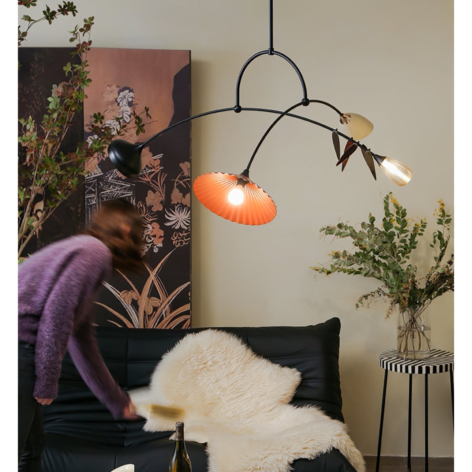 FloraCurv Glass Artisan Pendant Light - Lamp Outdoor