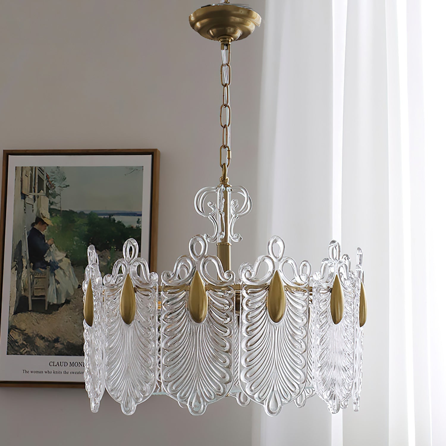 Calyra Modern Glass Chandelier