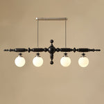 Isilira Classic Wood Glass Linear Pendant Light - Lamp Outdoor