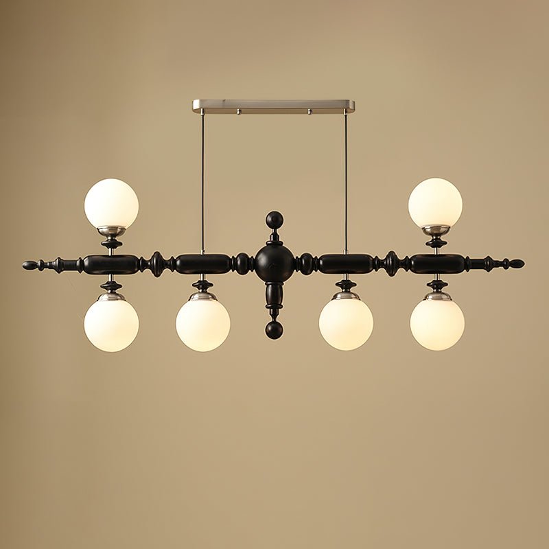 Isilira Classic Wood Glass Linear Pendant Light - Lamp Outdoor