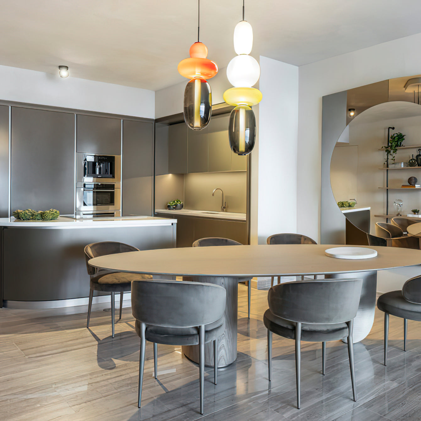 Candied Modern Glass Pendant Light