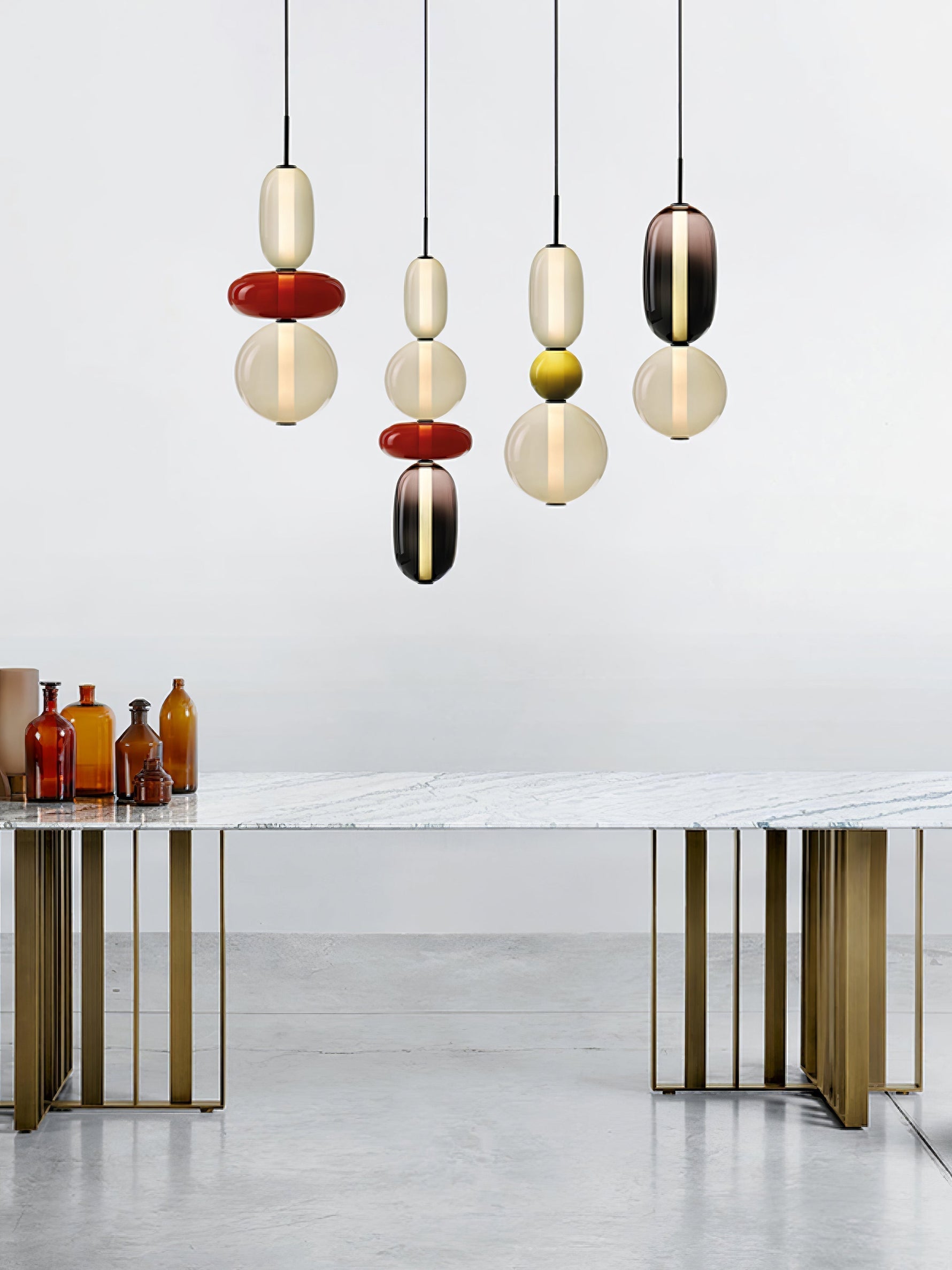 Candied Glass Combo Pendant Light - Lamp Outdoor