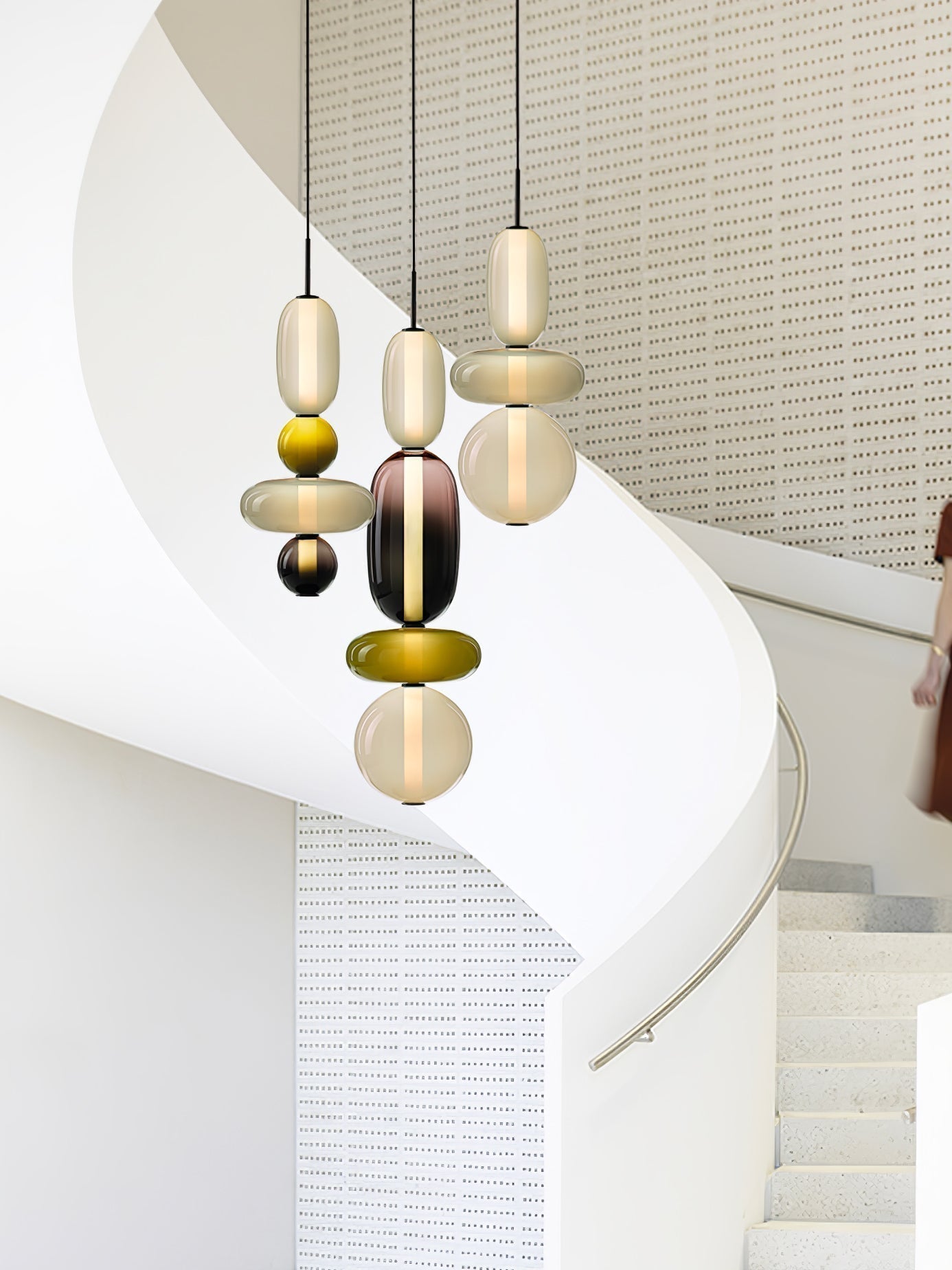 Candied Glass Combo Pendant Light - Lamp Outdoor