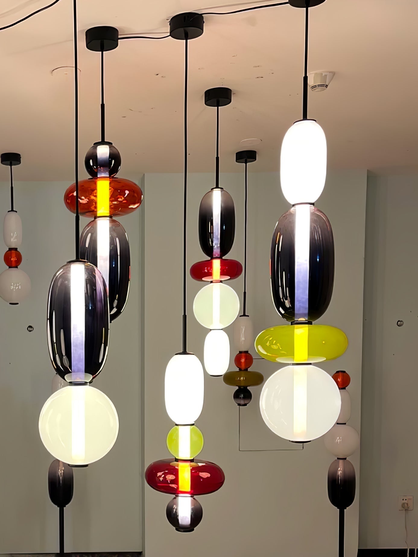 Candied Glass Combo Pendant Light - Lamp Outdoor