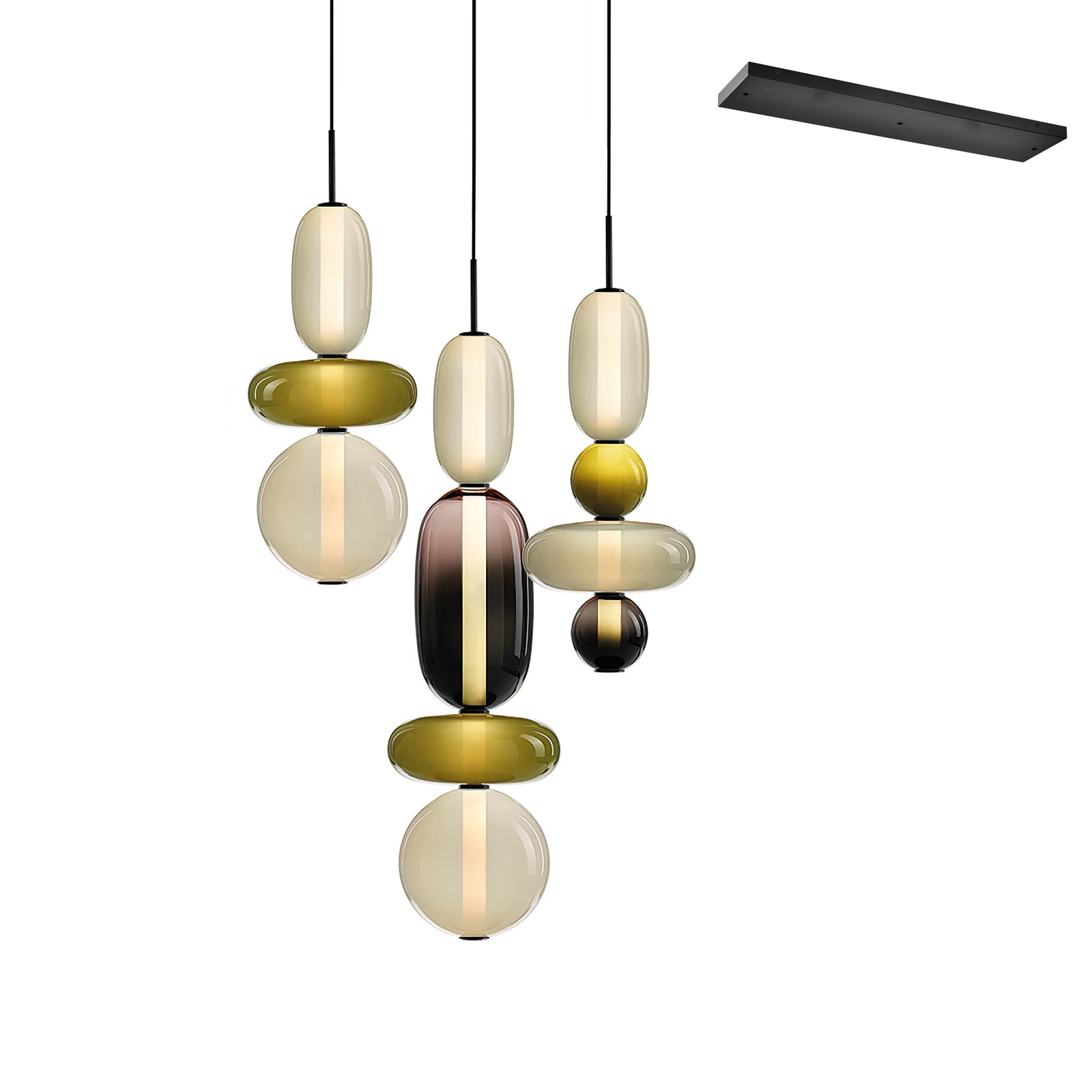 Candied Glass Combo Pendant Light - Lamp Outdoor