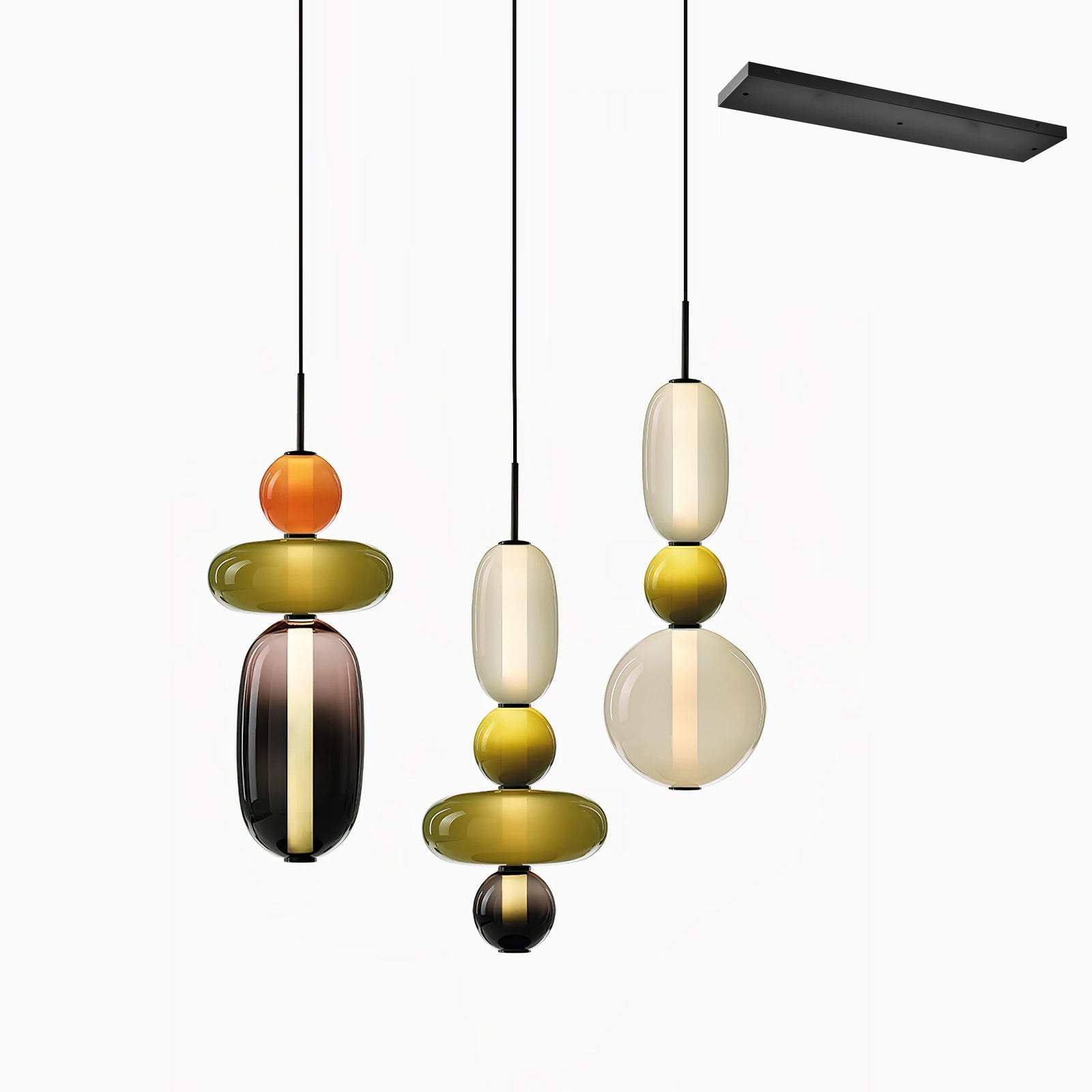 Candied Glass Combo Pendant Light - Lamp Outdoor