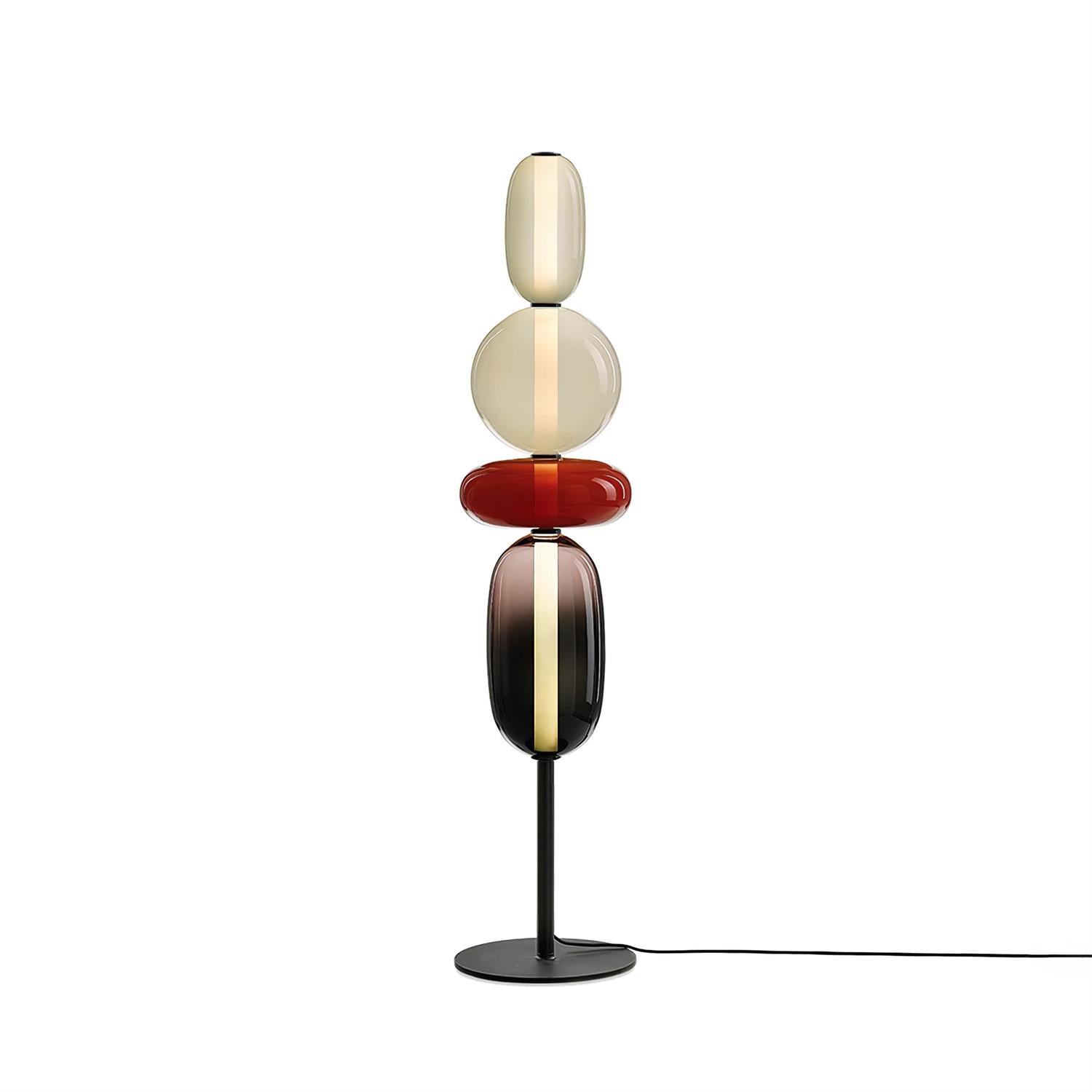 Candied Modern Glass Floor Lamp