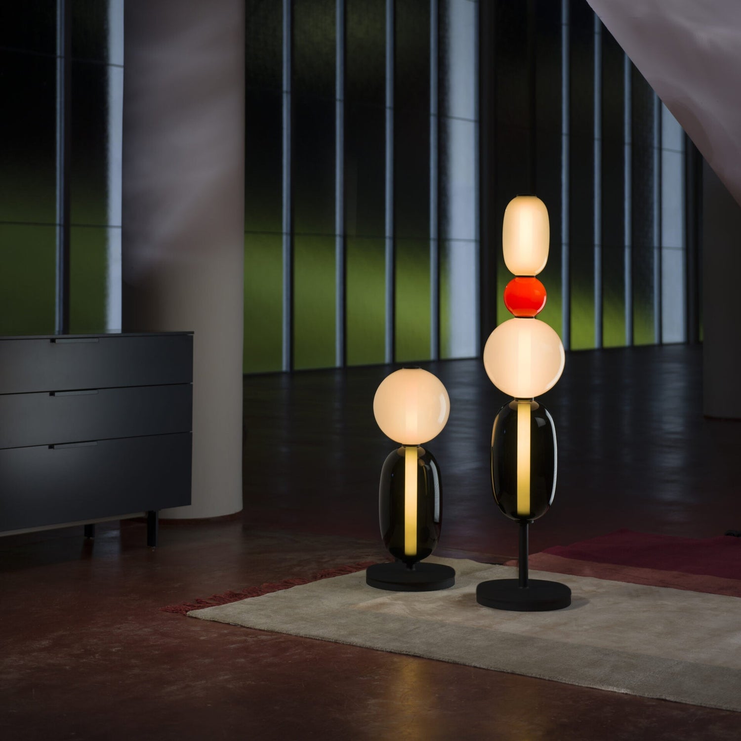 Candied Modern Glass Floor Lamp