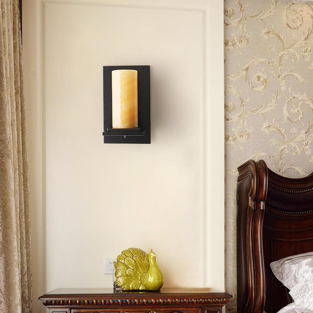 Aria Contemporary Alabaster Wall Light