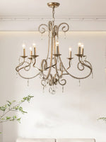 Elysara Crystal Candle Chandelier - Lamp Outdoor